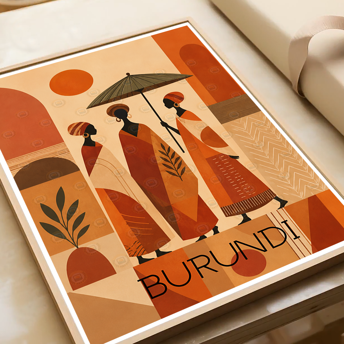 Burundi - Travel Art Print Wall Deco Poster - Travel Art Poster Print