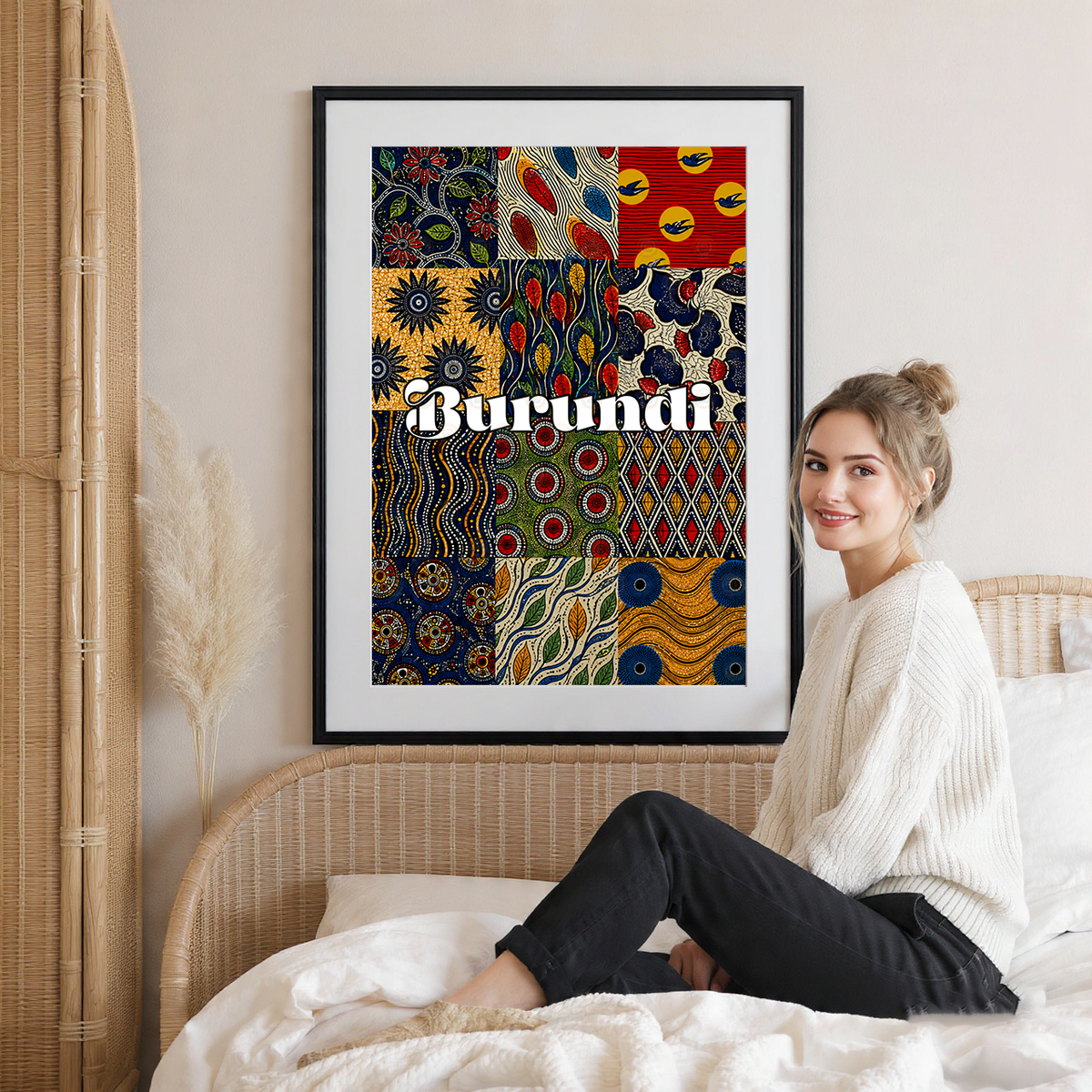 Burundi - Travel Art Print Wall Deco Poster - Travel Art Poster Print