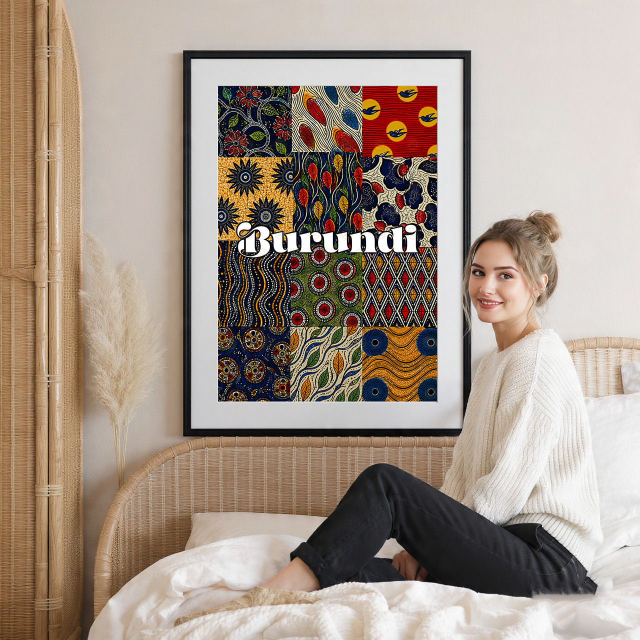 Burundi - Travel Art Print Wall Deco Poster - Travel Art Poster Print