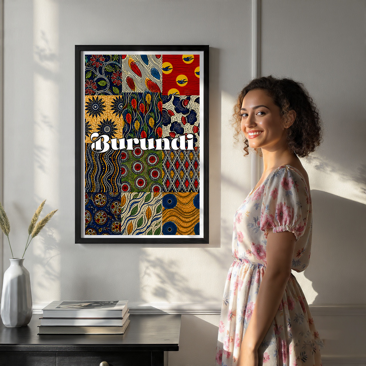 Burundi - Travel Art Print Wall Deco Poster - Travel Art Poster Print