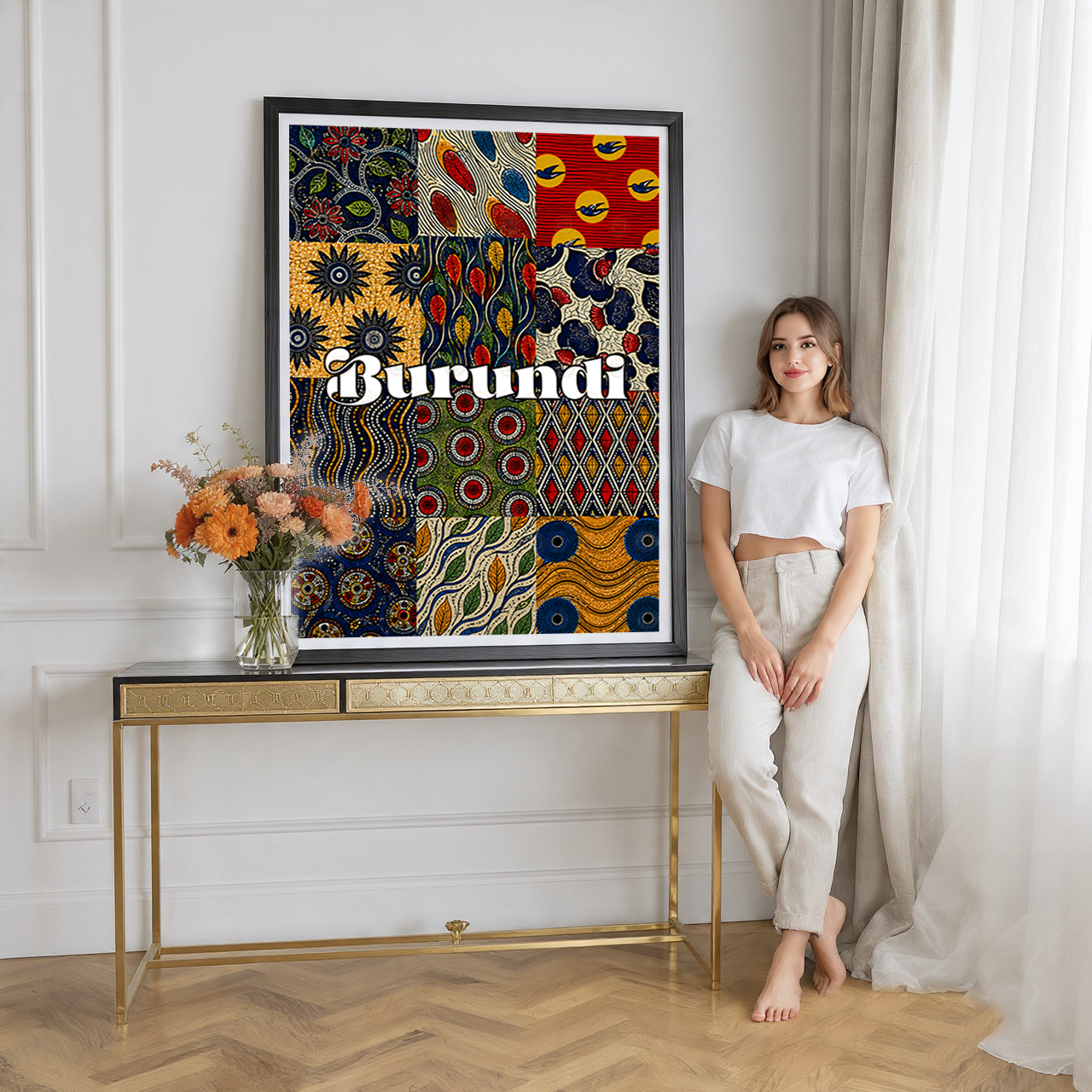 Burundi - Travel Art Print Wall Deco Poster - Travel Art Poster Print