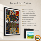 Burundi - Travel Art Print Wall Deco Poster - Travel Art Poster Print