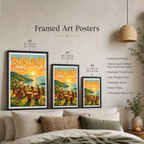 Burundi - Travel Art Print Wall Deco Poster - Travel Art Poster Print