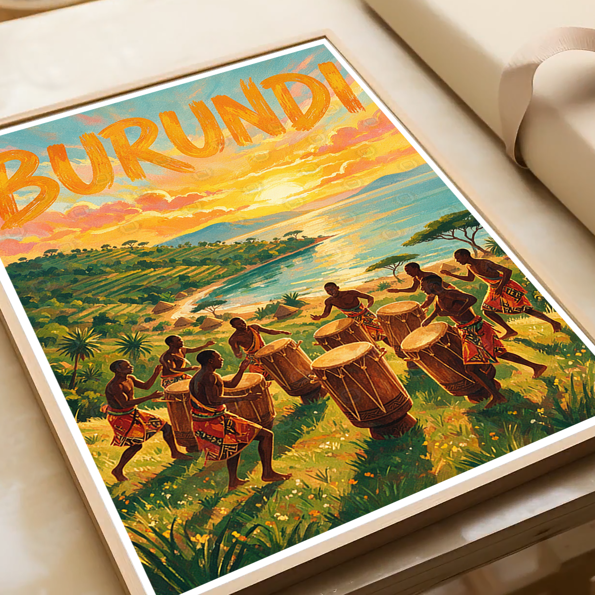 Burundi - Travel Art Print Wall Deco Poster - Travel Art Poster Print
