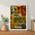 Burundi - Travel Art Print Wall Deco Poster - Travel Art Poster Print