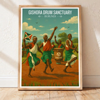 Gishora Drum Sanctuary - Burundi - Travel Art Print Wall Deco Poster - Travel Art Poster Print