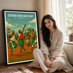 Gishora Drum Sanctuary - Burundi - Travel Art Print Wall Deco Poster - Travel Art Poster Print