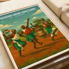 Gishora Drum Sanctuary - Burundi - Travel Art Print Wall Deco Poster - Travel Art Poster Print