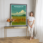 Rusizi National Park - Burundi - Travel Art Print Wall Deco Poster - Travel Art Poster Print