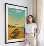 Tanganyika - Burundi - Travel Art Print Wall Deco Poster - Travel Art Poster Print