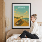 Tanganyika - Burundi - Travel Art Print Wall Deco Poster - Travel Art Poster Print