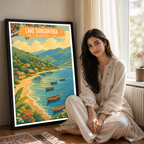 Tanganyika - Burundi - Travel Art Print Wall Deco Poster - Travel Art Poster Print