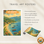 Tanganyika - Burundi - Travel Art Print Wall Deco Poster - Travel Art Poster Print
