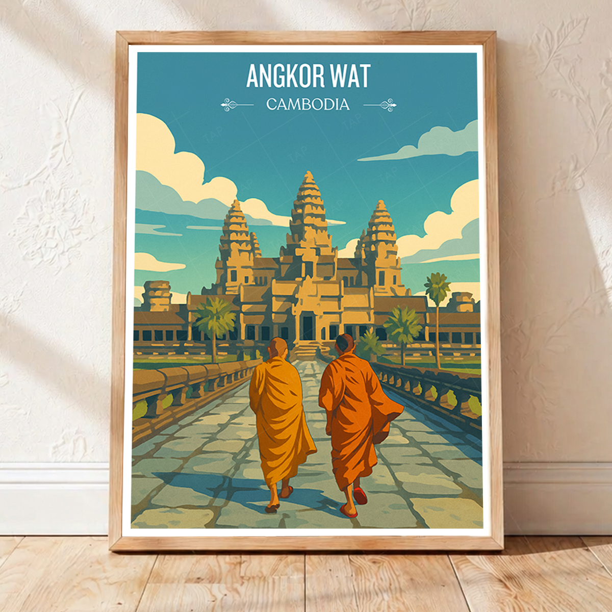Angkor Wat - Cambodia - Travel Wall Art Print - Art Print - Travel Art Poster