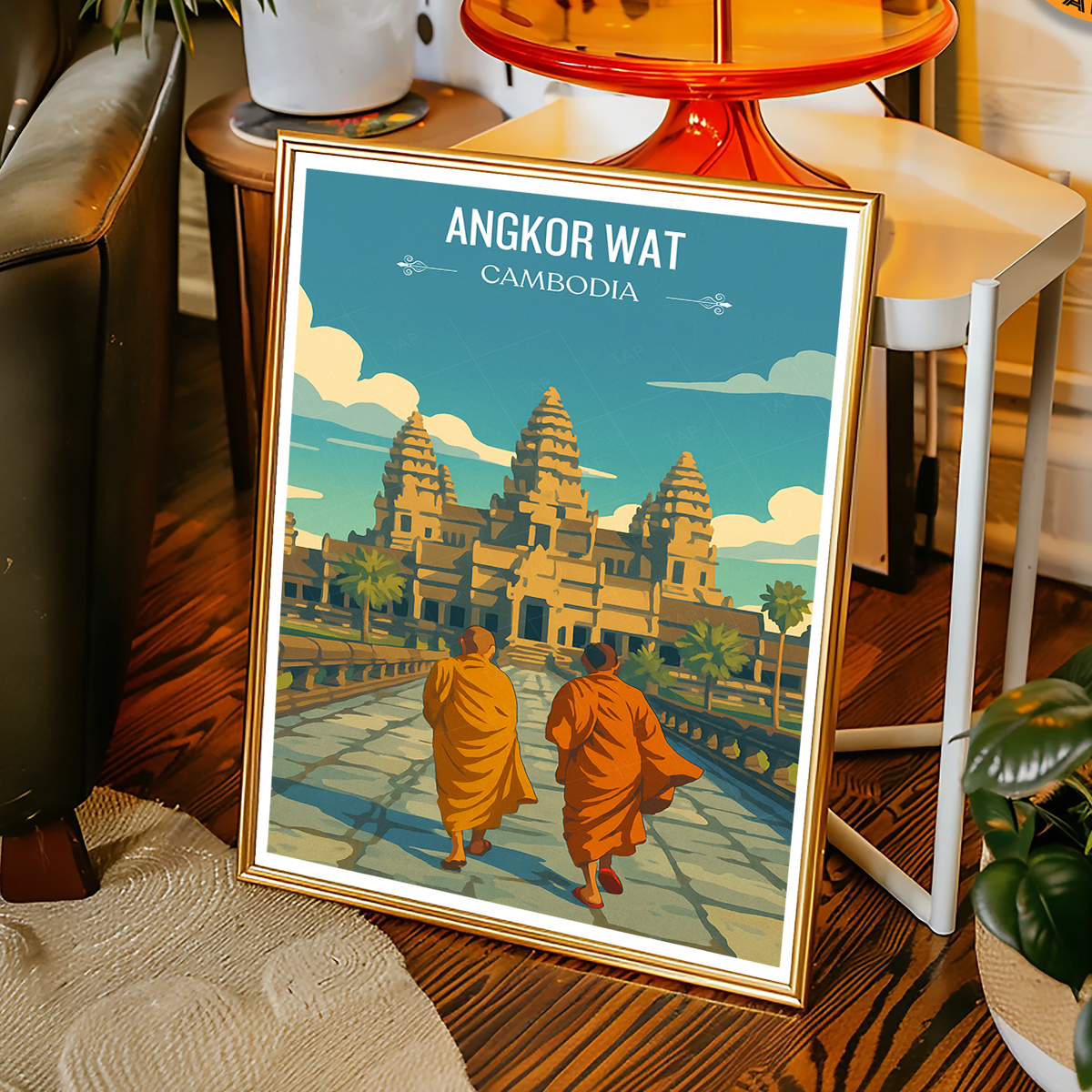 Angkor Wat - Cambodia - Travel Wall Art Print - Art Print - Travel Art Poster