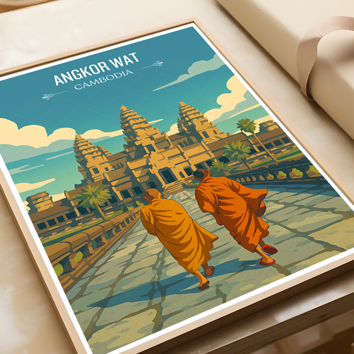 Angkor Wat - Cambodia - Travel Wall Art Print - Art Print - Travel Art Poster