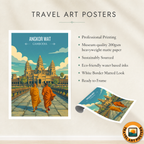Angkor Wat - Cambodia - Travel Wall Art Print - Art Print - Travel Art Poster