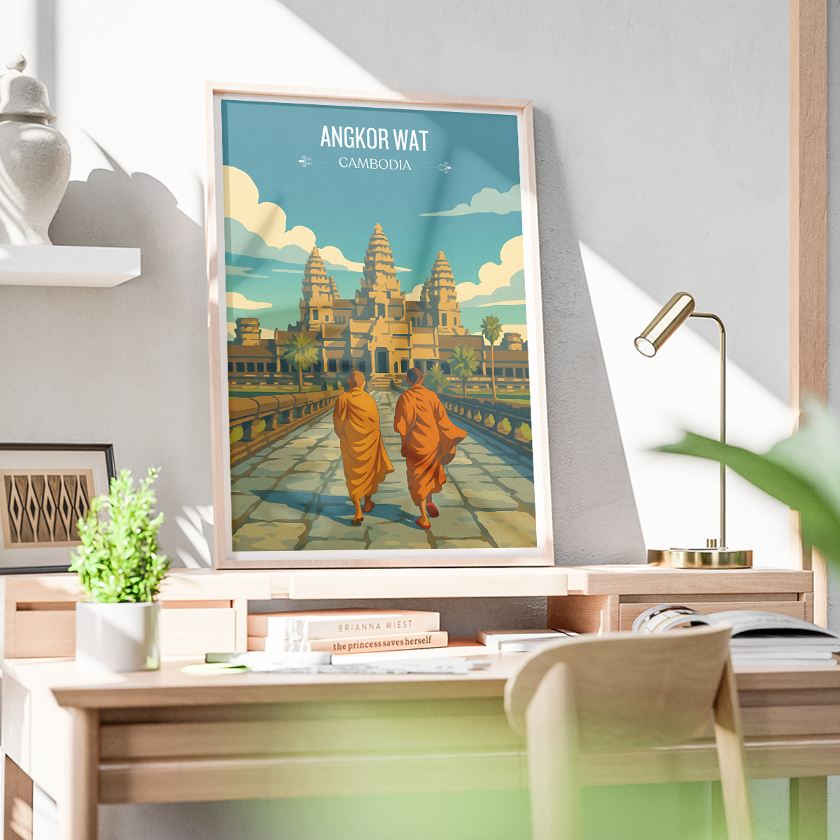 Angkor Wat - Cambodia - Travel Wall Art Print - Art Print - Travel Art Poster