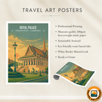 Royal Palace - Phnom Penh - Cambodia - Travel Wall Art Print - Art Print - Travel Art Poster
