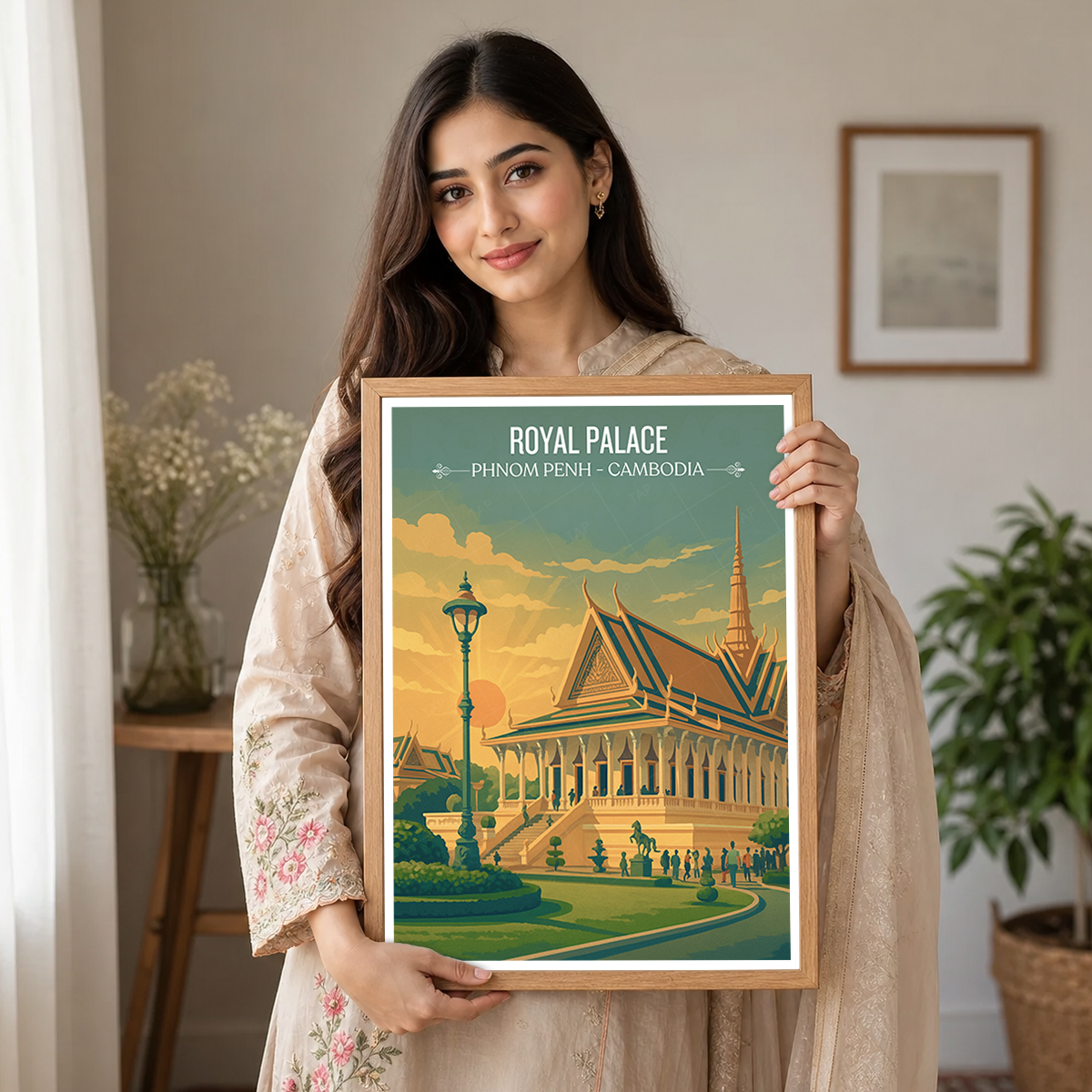 Royal Palace - Phnom Penh - Cambodia - Travel Wall Art Print - Art Print - Travel Art Poster