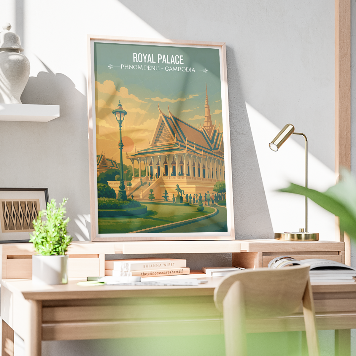 Royal Palace - Phnom Penh - Cambodia - Travel Wall Art Print - Art Print - Travel Art Poster