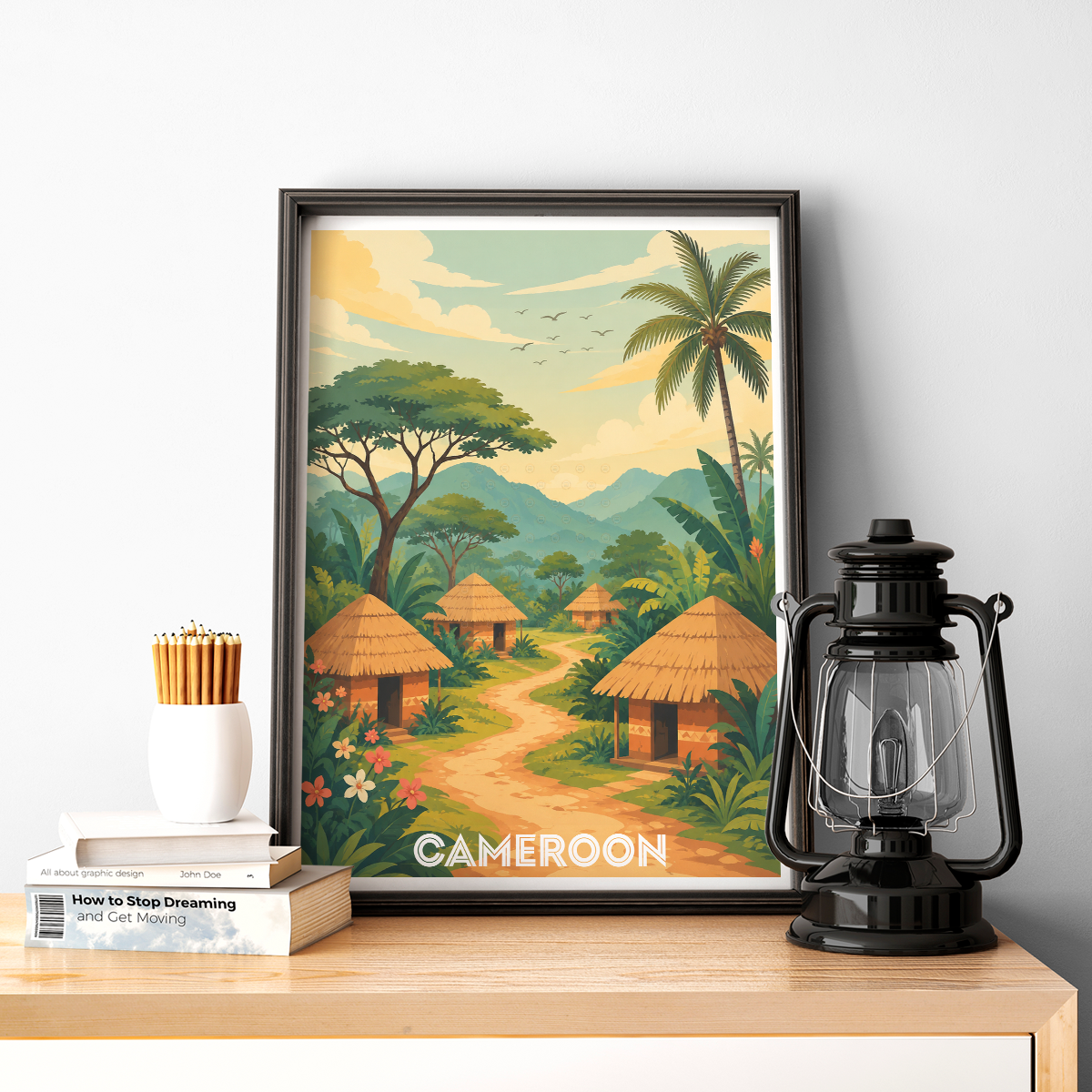 Cameroon - Travel Art Print Wall Deco Poster