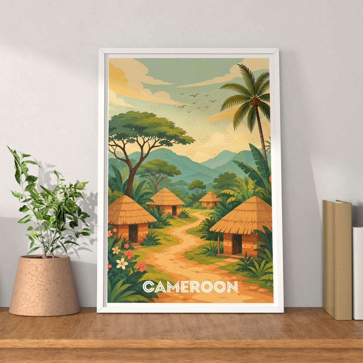 Cameroon - Travel Art Print Wall Deco Poster