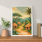 Cameroon - Travel Art Print Wall Deco Poster