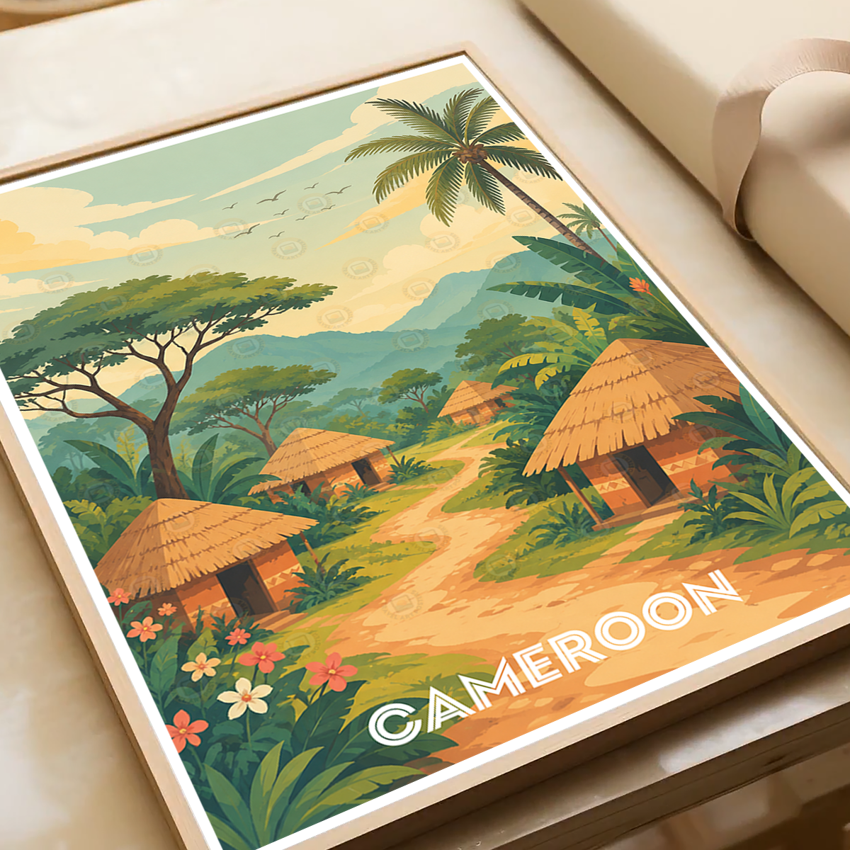 Cameroon - Travel Art Print Wall Deco Poster