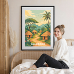 Cameroon - Travel Art Print Wall Deco Poster