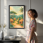 Cameroon - Travel Art Print Wall Deco Poster