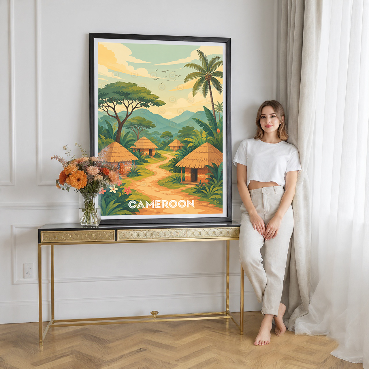 Cameroon - Travel Art Print Wall Deco Poster