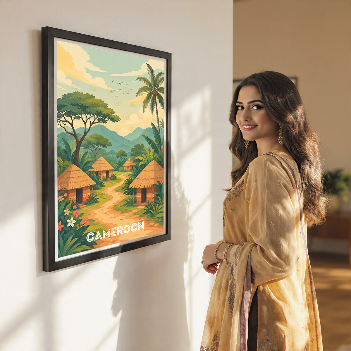 Cameroon - Travel Art Print Wall Deco Poster