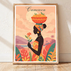 Cameroon - Travel Art Print Wall Deco Poster