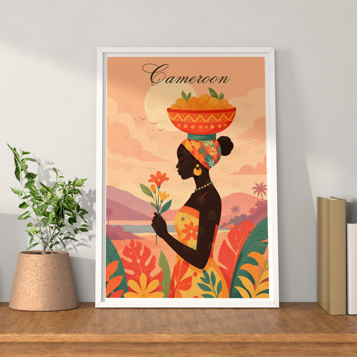 Cameroon - Travel Art Print Wall Deco Poster