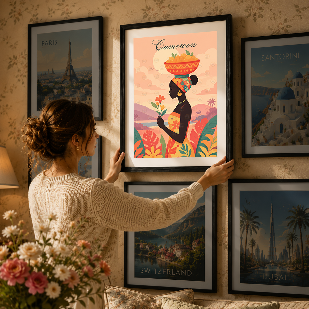 Cameroon - Travel Art Print Wall Deco Poster