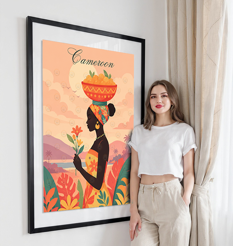 Cameroon - Travel Art Print Wall Deco Poster