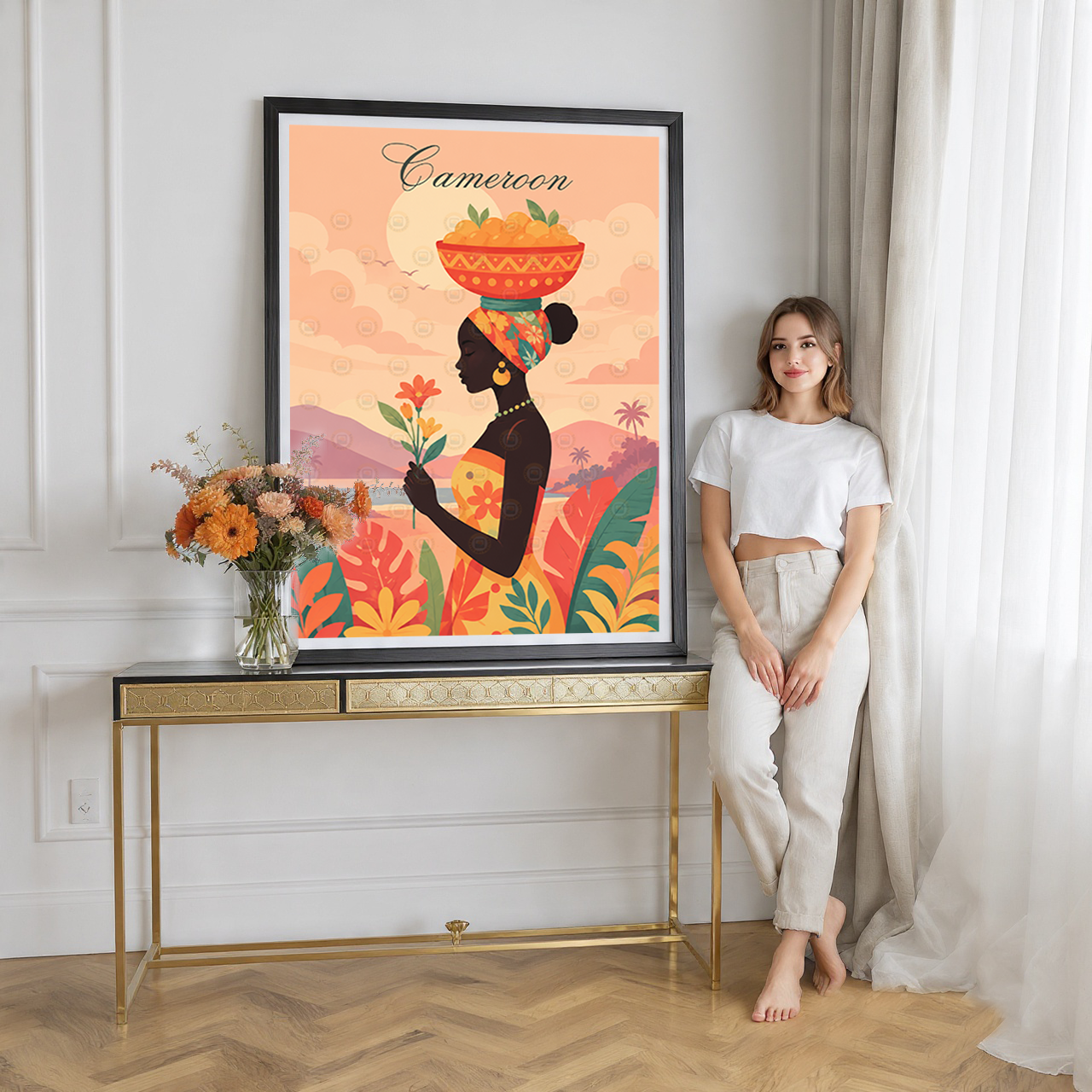 Cameroon - Travel Art Print Wall Deco Poster