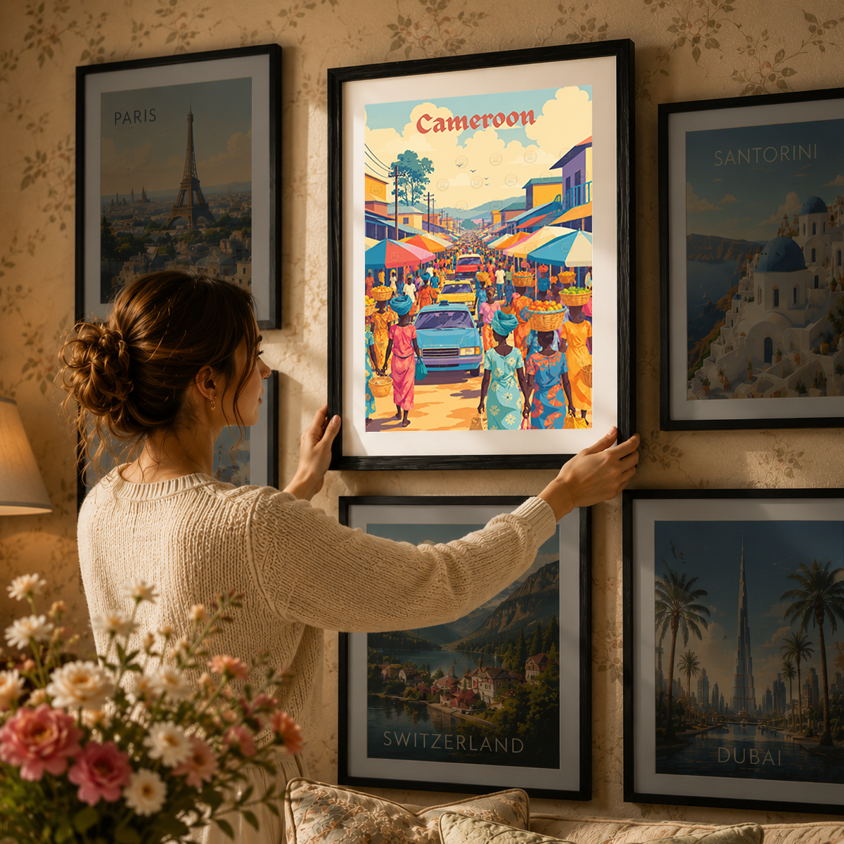 Cameroon - Travel Art Print Wall Deco Poster
