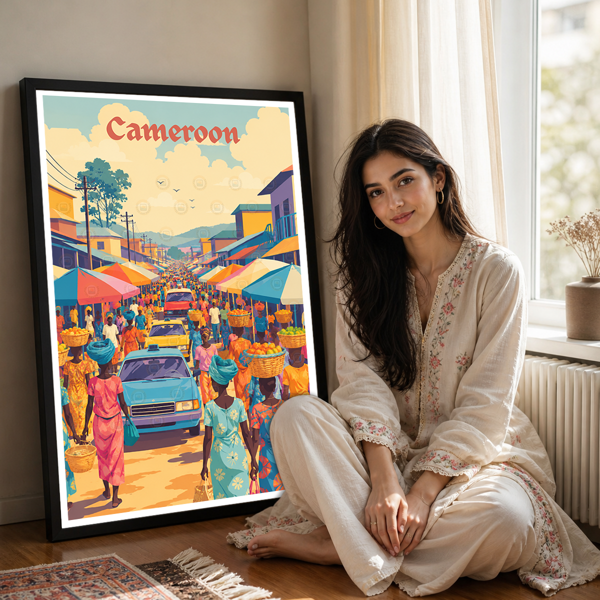 Cameroon - Travel Art Print Wall Deco Poster