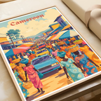 Cameroon - Travel Art Print Wall Deco Poster