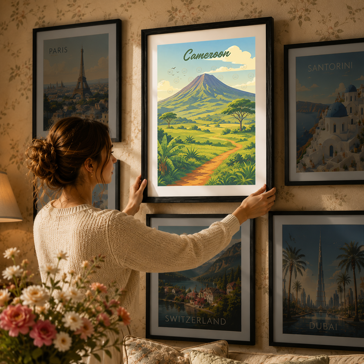 Cameroon - Travel Art Print Wall Deco Poster
