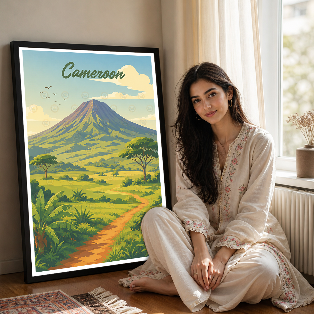 Cameroon - Travel Art Print Wall Deco Poster