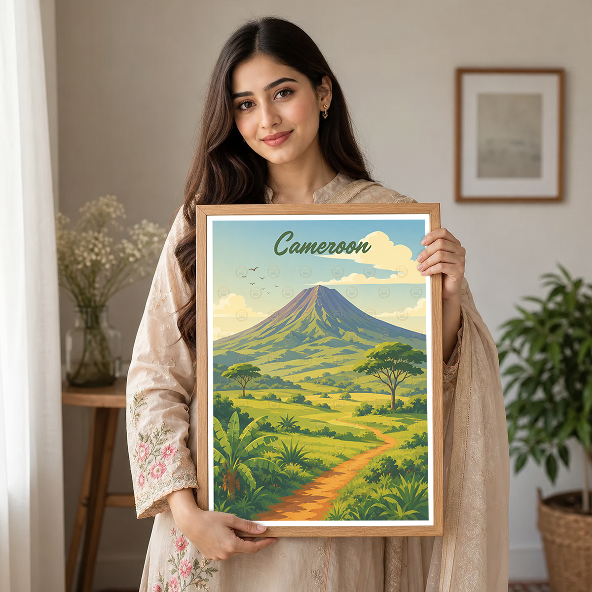 Cameroon - Travel Art Print Wall Deco Poster