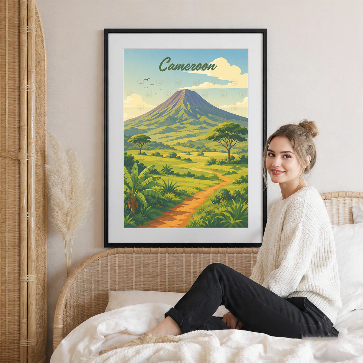 Cameroon - Travel Art Print Wall Deco Poster