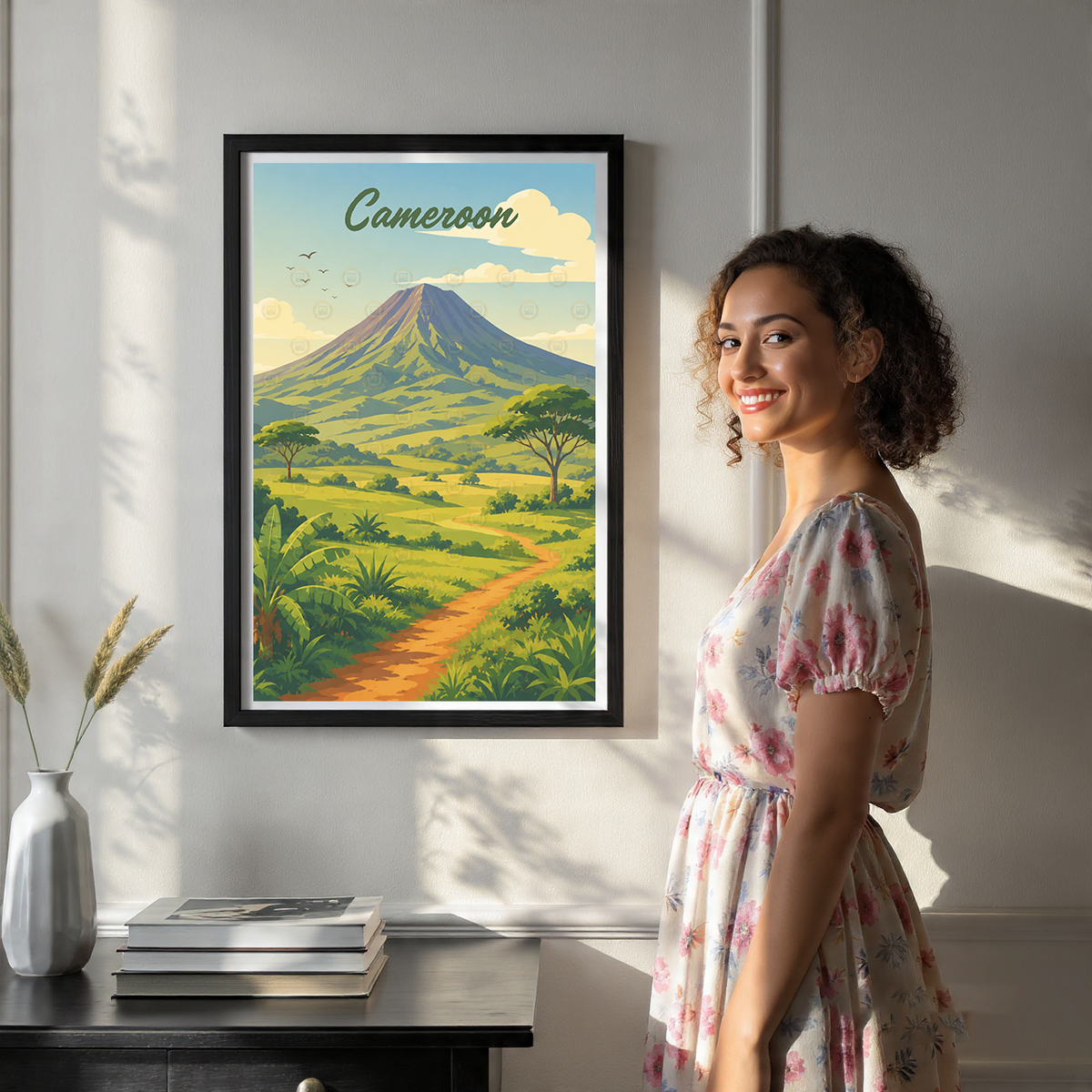 Cameroon - Travel Art Print Wall Deco Poster
