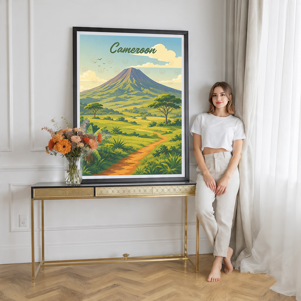 Cameroon - Travel Art Print Wall Deco Poster