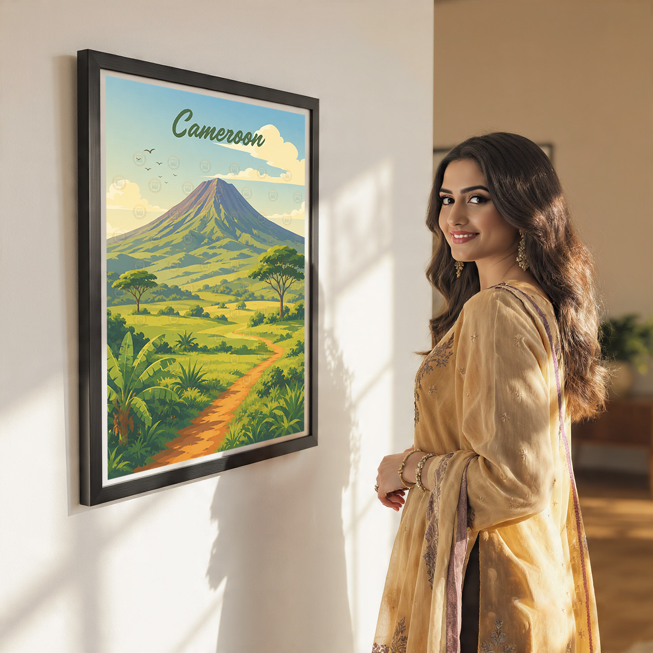 Cameroon - Travel Art Print Wall Deco Poster