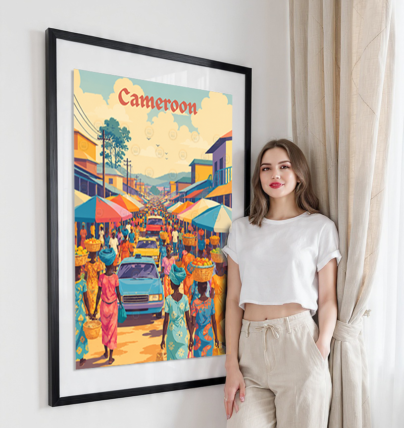 Cameroon - Travel Art Print Wall Deco Poster