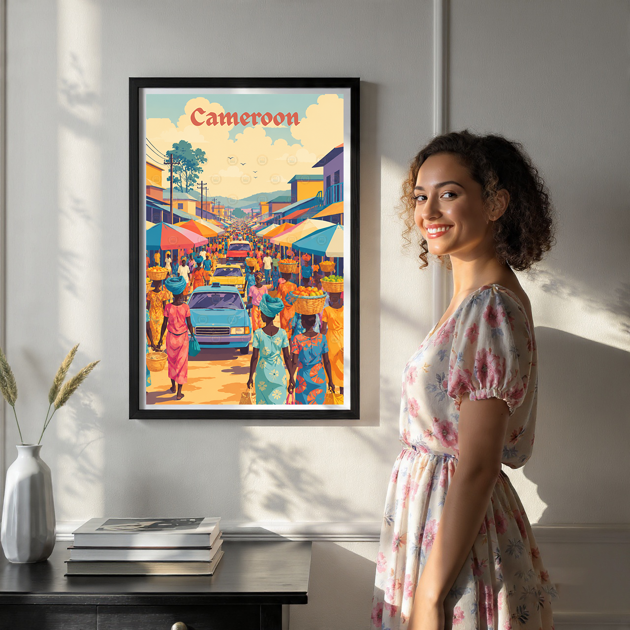 Cameroon - Travel Art Print Wall Deco Poster